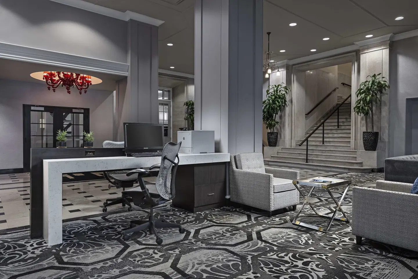 DoubleTree Suites by Hilton Detroit Downtown - Fort Shelby LOUNGE_LOBBY