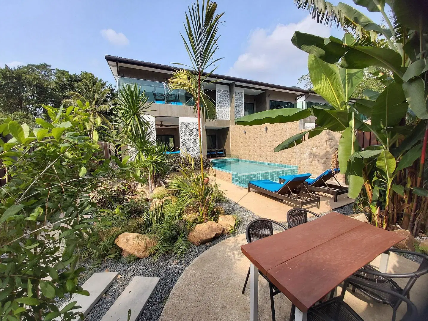 The Pearl Luxury Pool Villas Terrasse