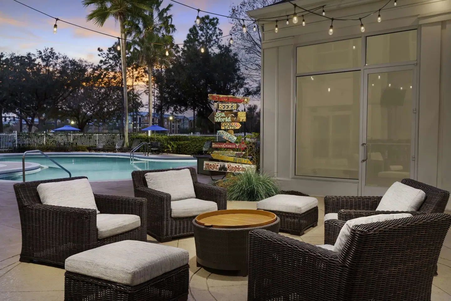 Hilton Garden Inn Orlando at SeaWorld Terrasse
