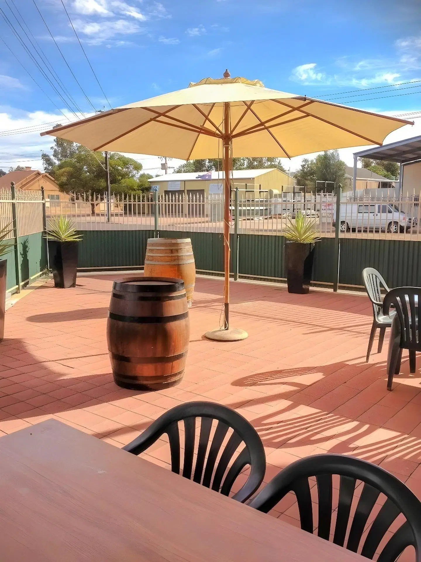 Pampas Motel Port Augusta Terrasse