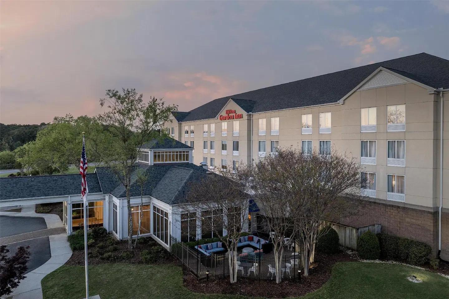 Hilton Garden Inn Huntsville/Space Center Terrasse