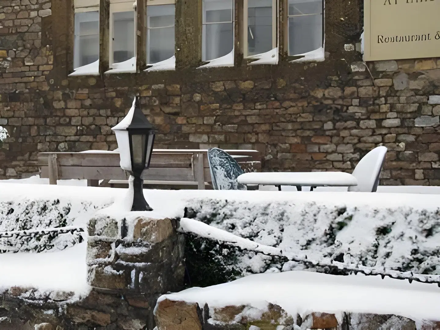 The Belfry at Yarcombe Terrasse