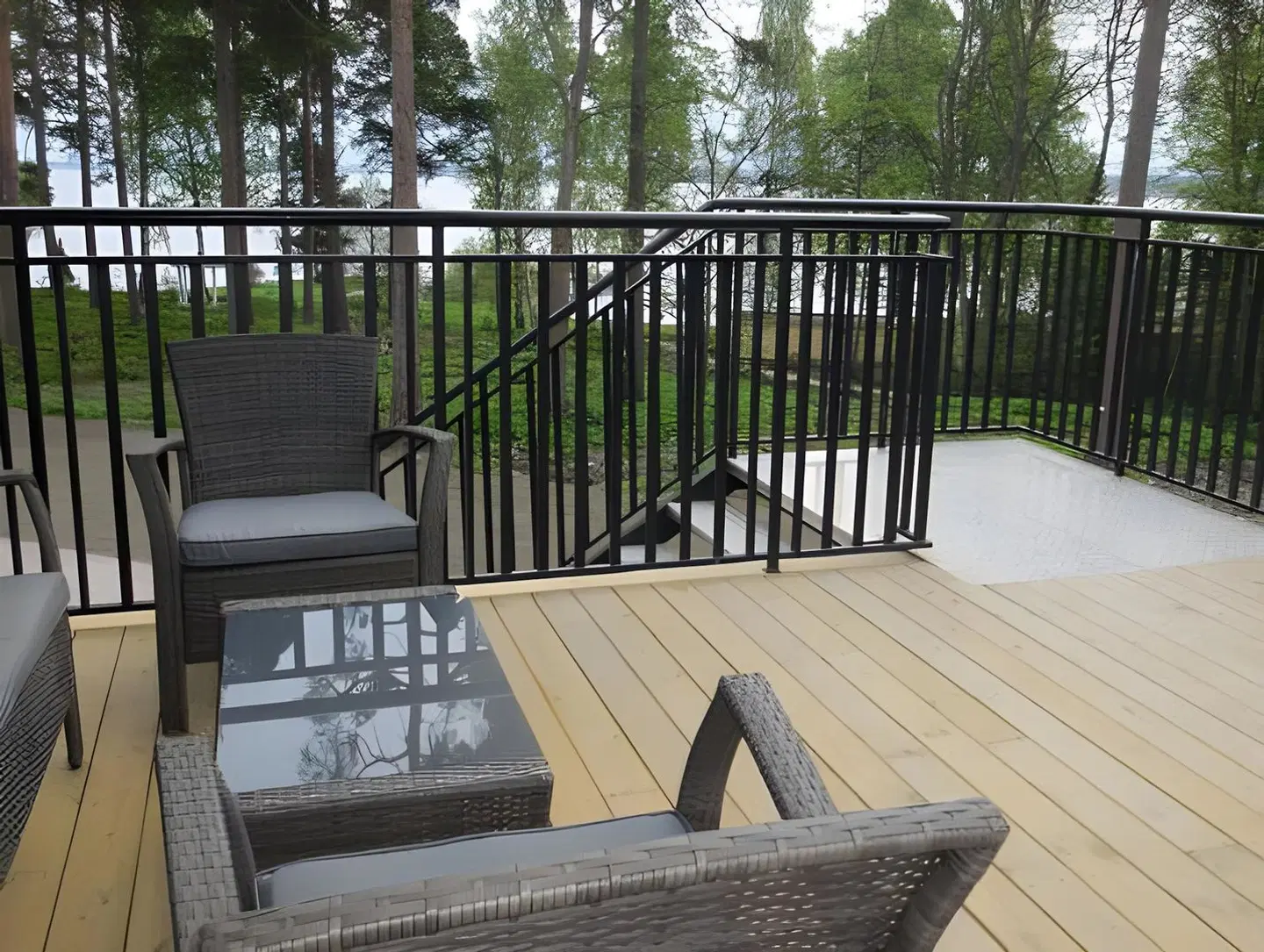 Engeltofta Sea Lodge Terrasse