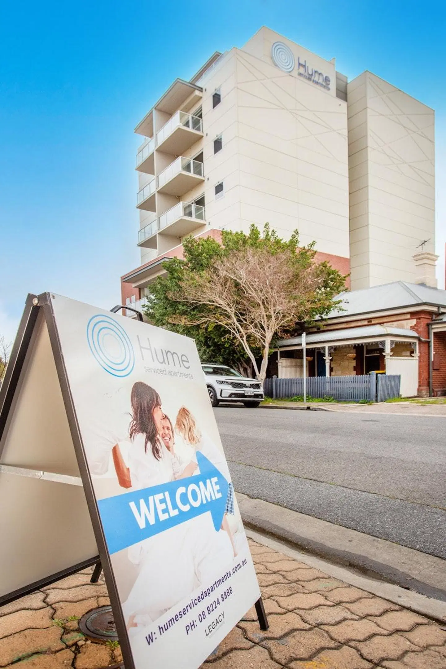 Hume Serviced Apartments Terrasse