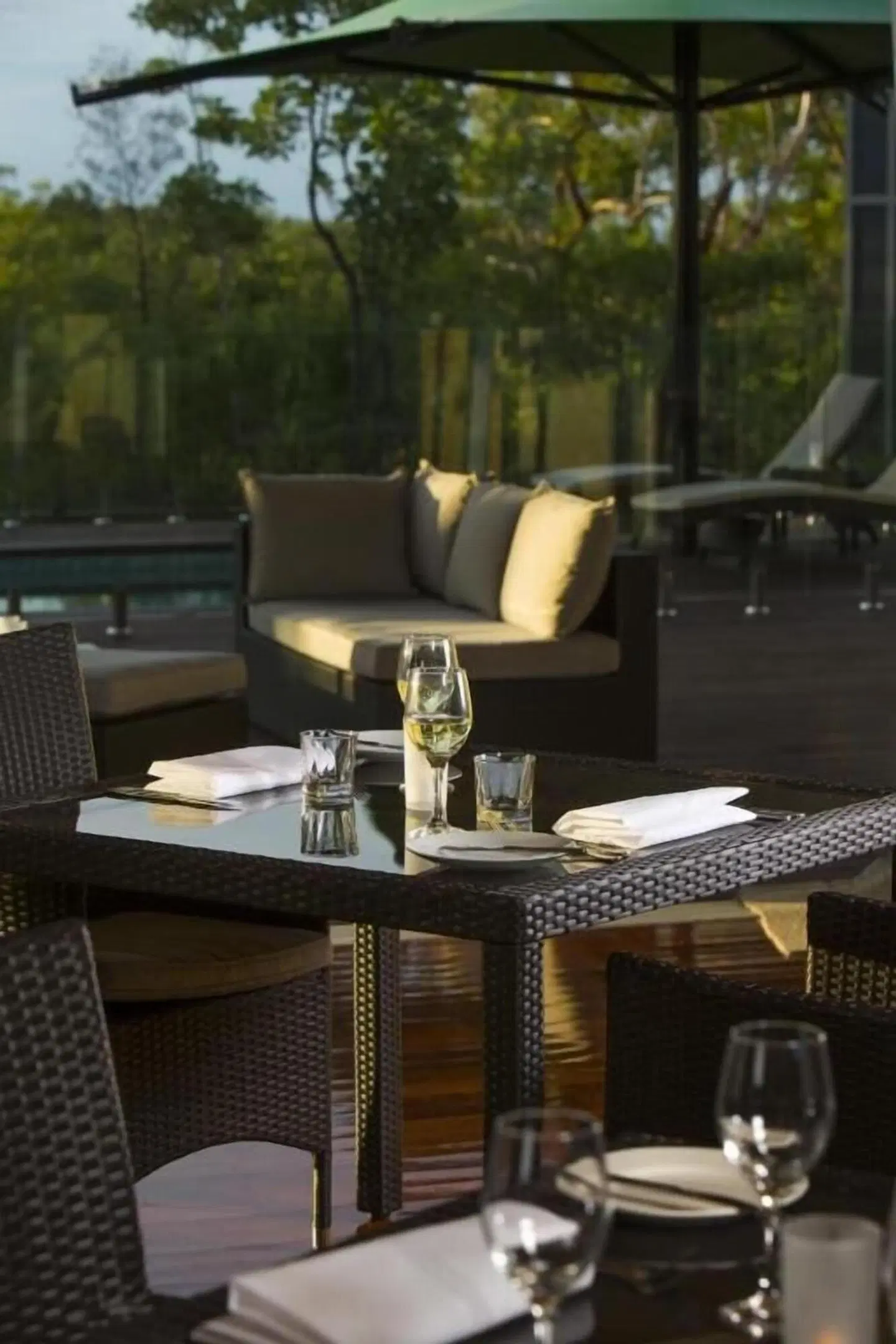 Cicada Lodge Terrasse