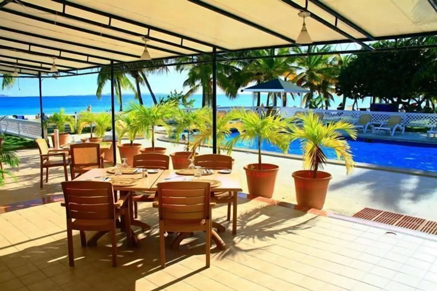 Anguilla Great House Beach Resort Terrasse