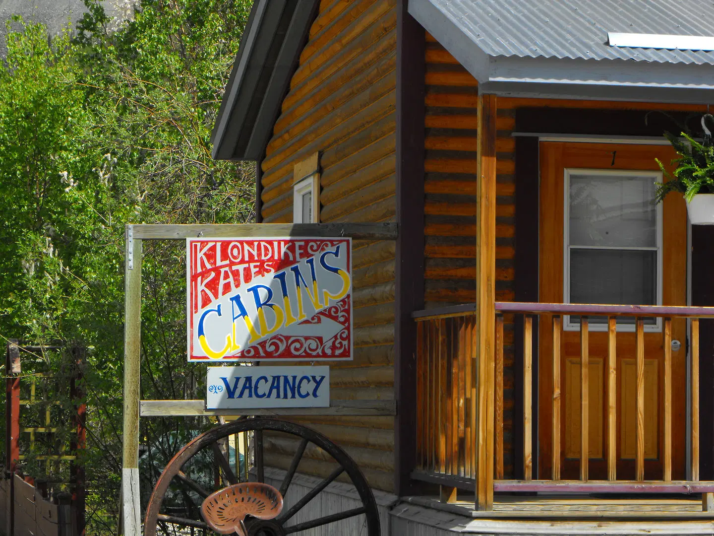 Klondike Kate's Cabins Terrasse