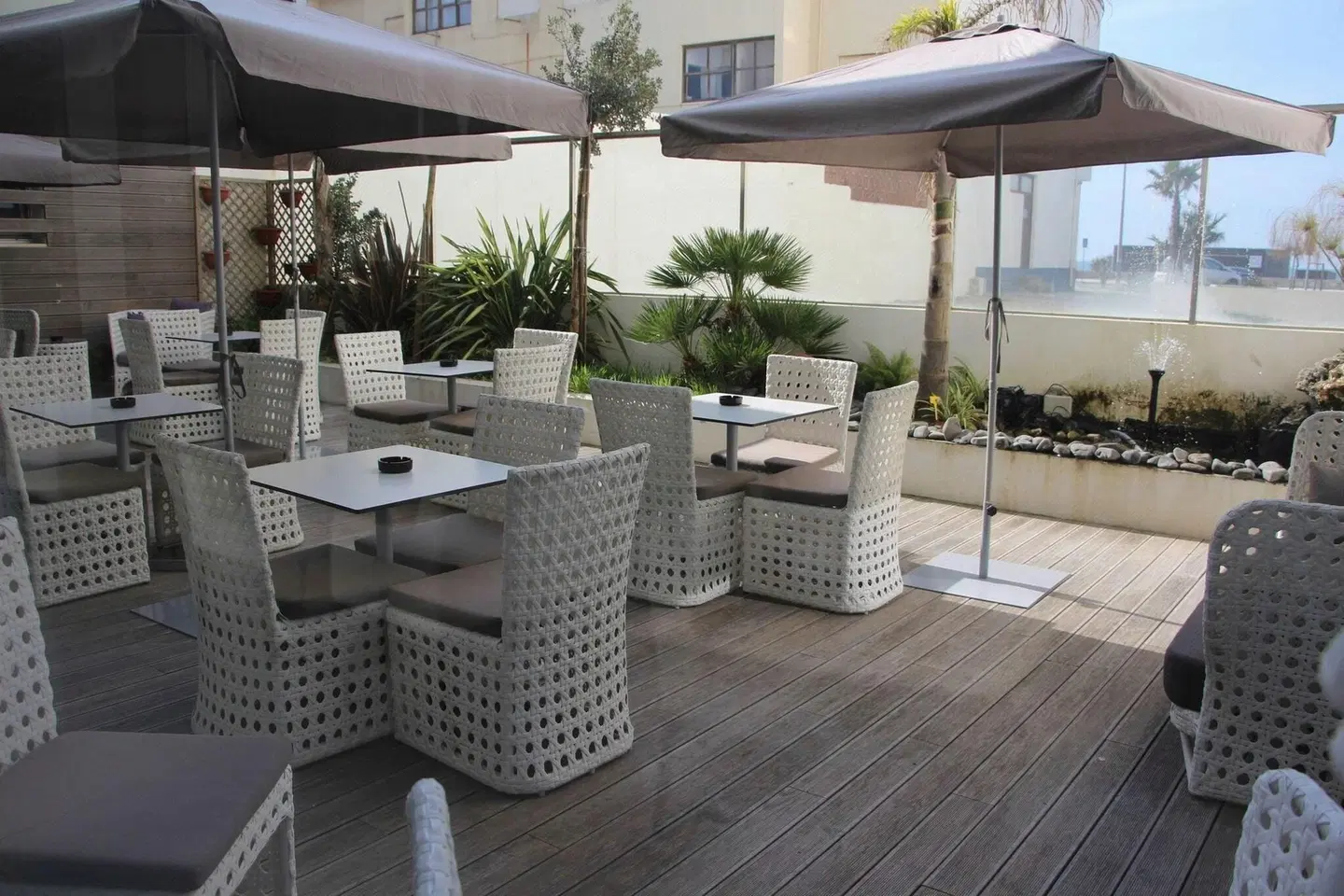 Macarico Beach Hotel Terrasse