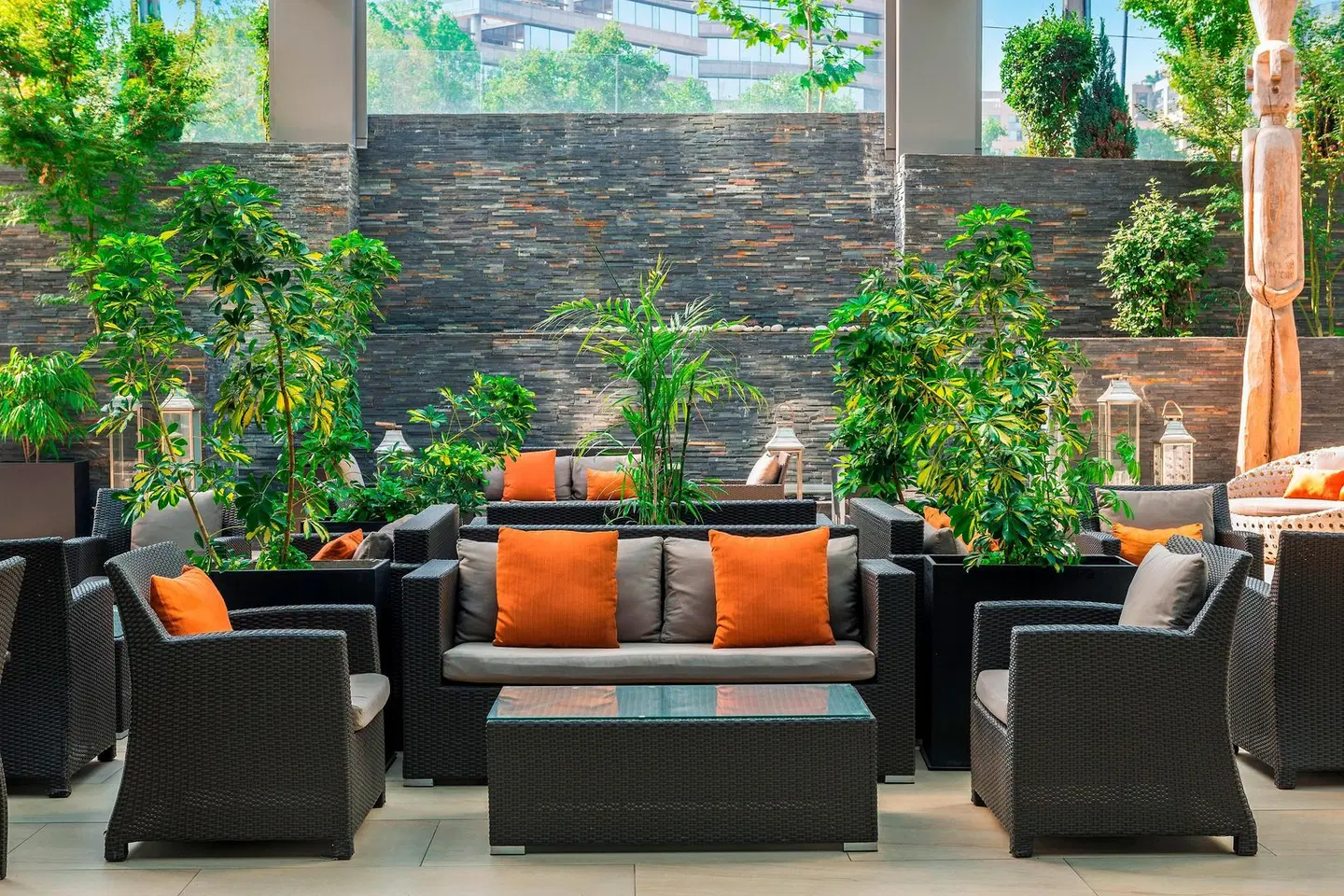 Renaissance Santiago Hotel Terrasse