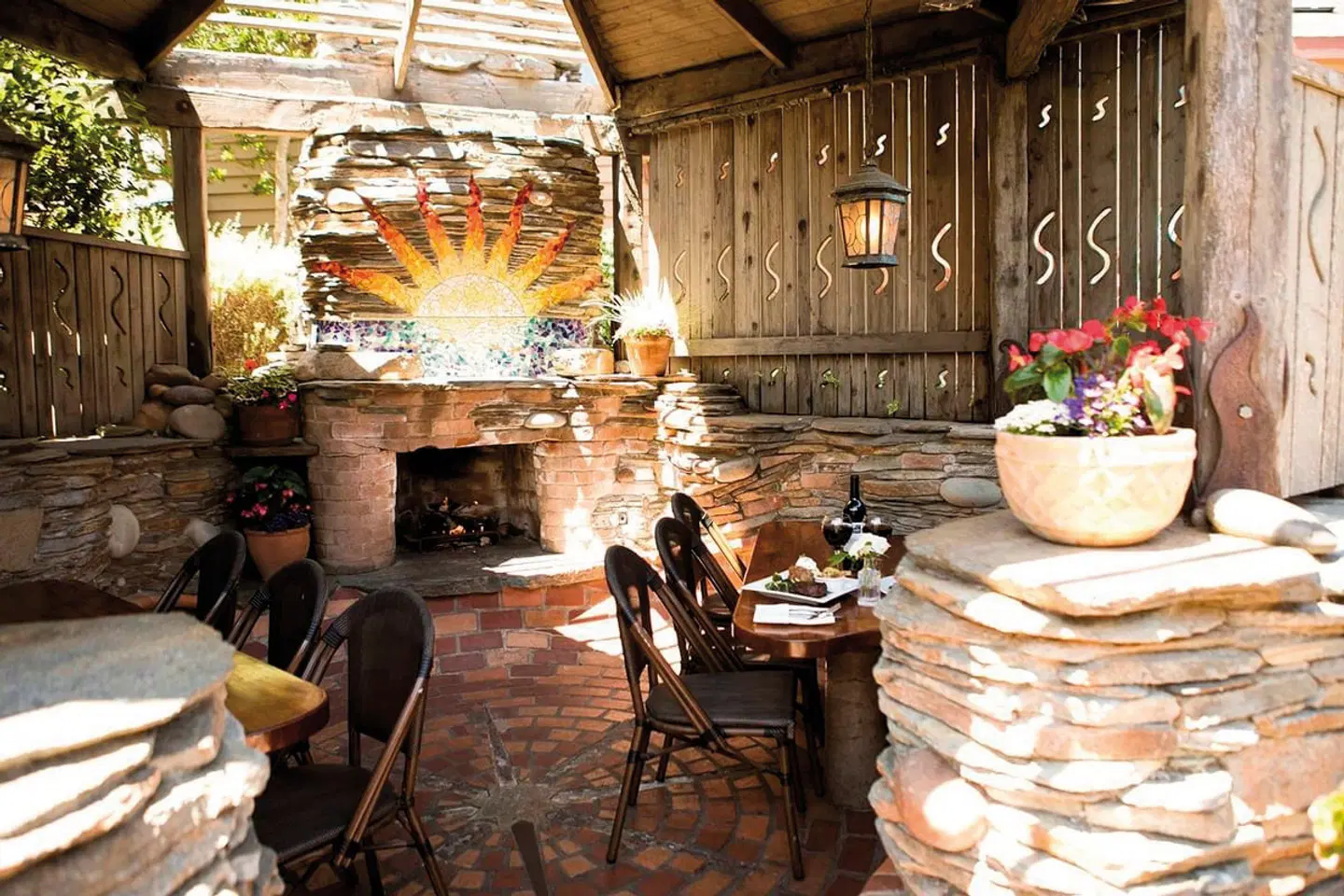 Cambria Pines Lodge Terrasse