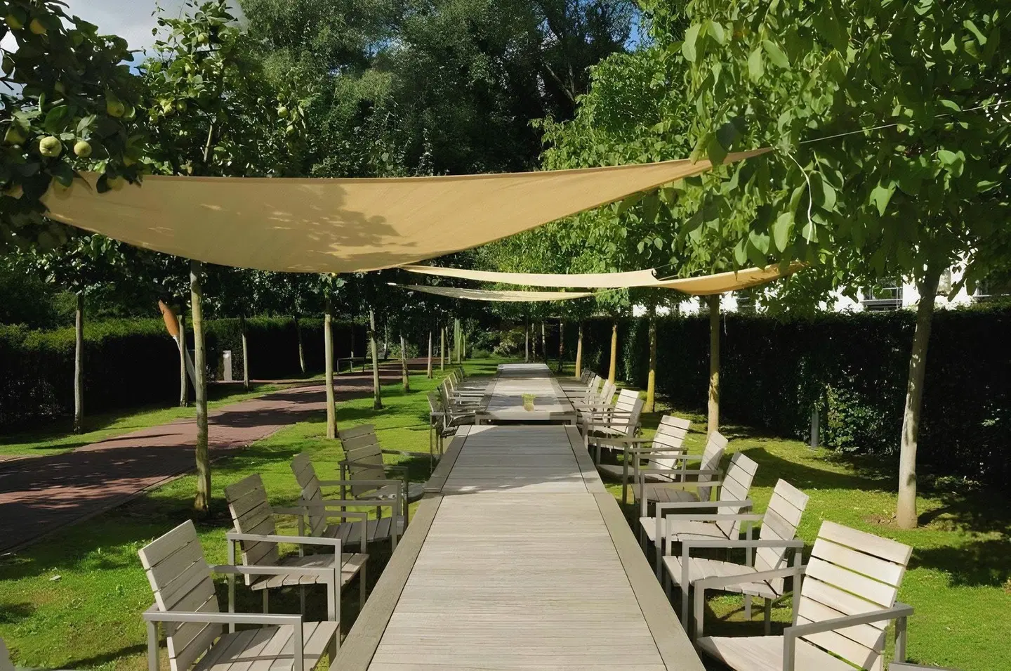Kasteel Vaeshartelt . Terrasse