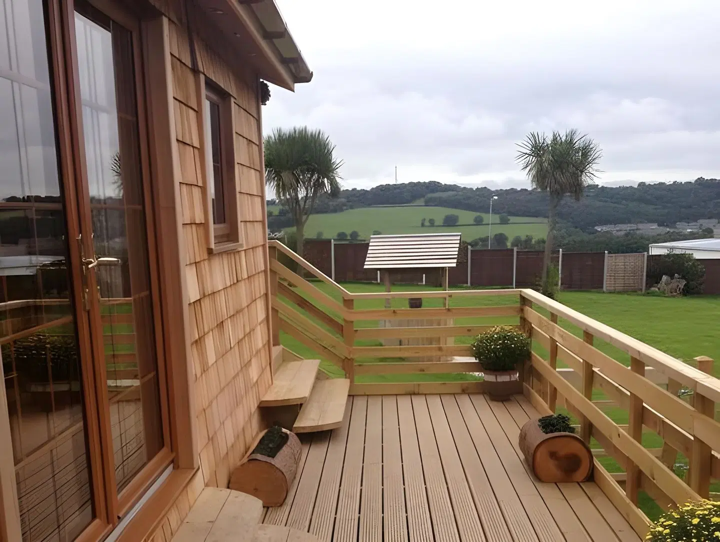Orme View Lodges Terrasse