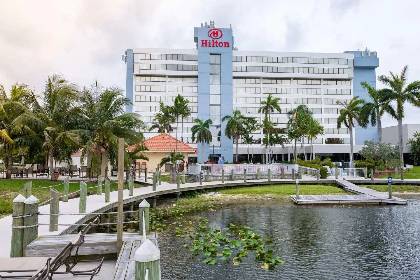 Hilton Palm Beach Airport Garten