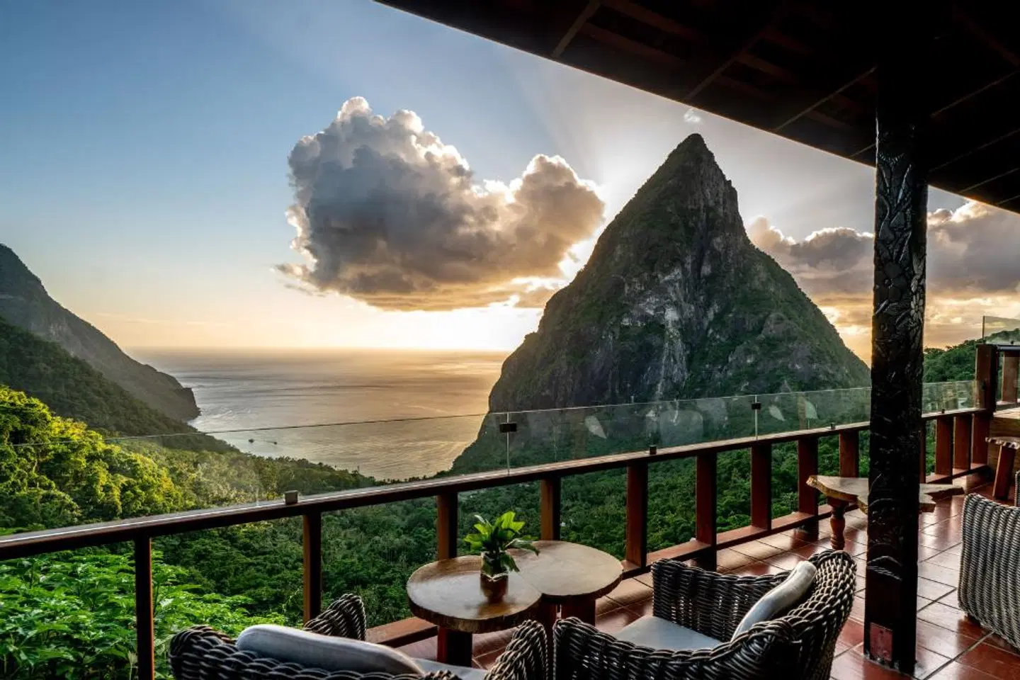 Ladera Resort Terrasse