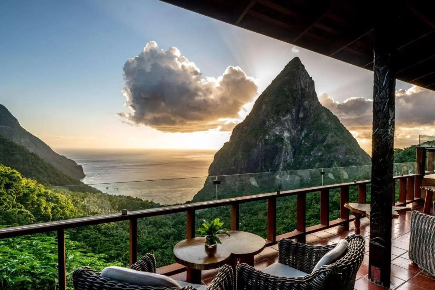Ladera Resort Terrasse