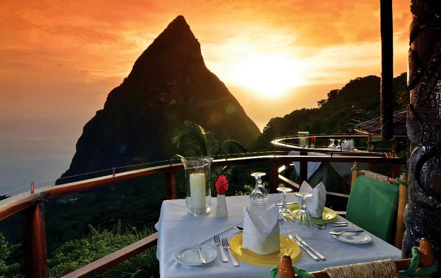 Ladera Resort Terrasse