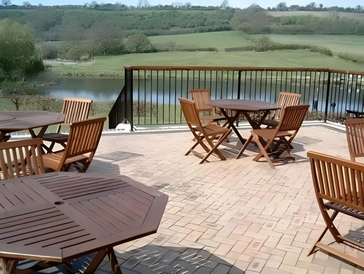Cameley Lodge Terrasse