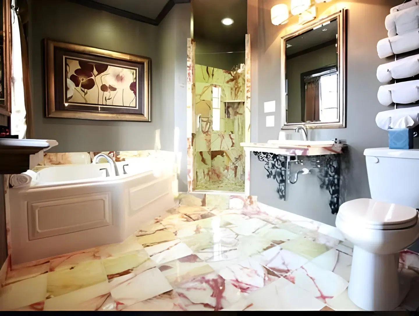 The Campbell Hotel Badezimmer