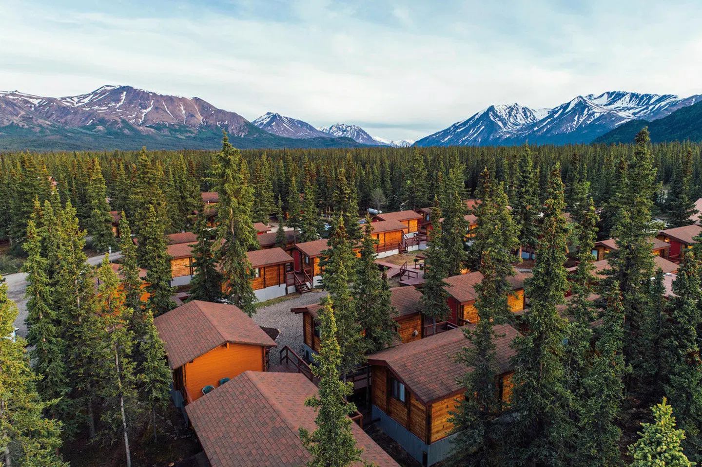 Denali Cabins Terrasse