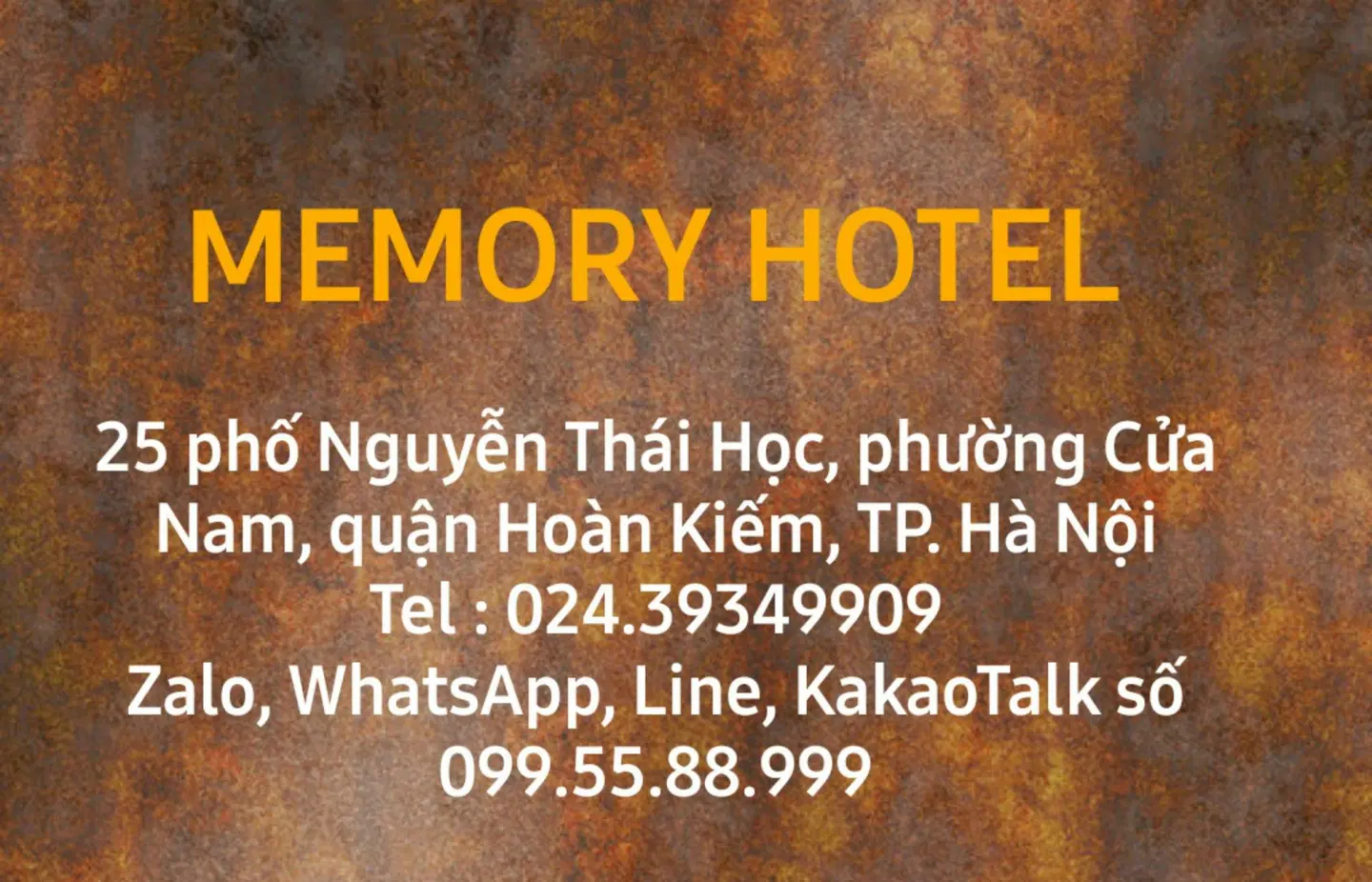 Memory Hotel Landkarte