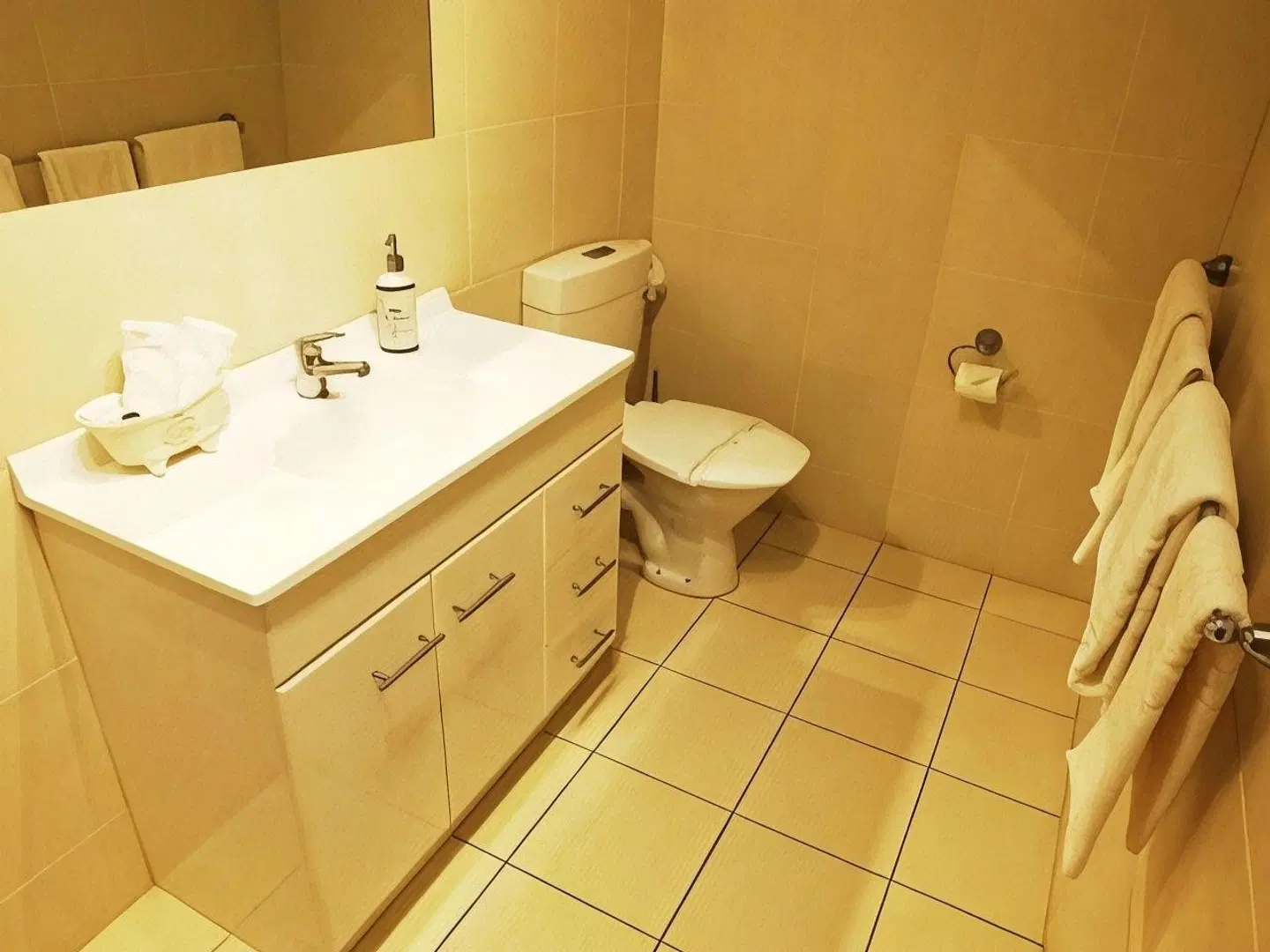 Edinburgh Motor Inn Badezimmer