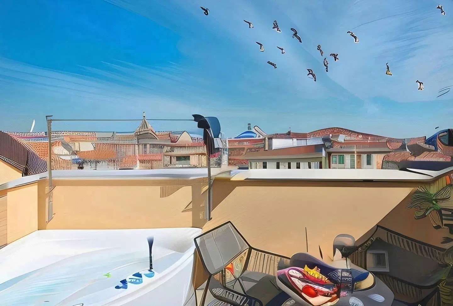 Palazzo Veneziano Terrasse