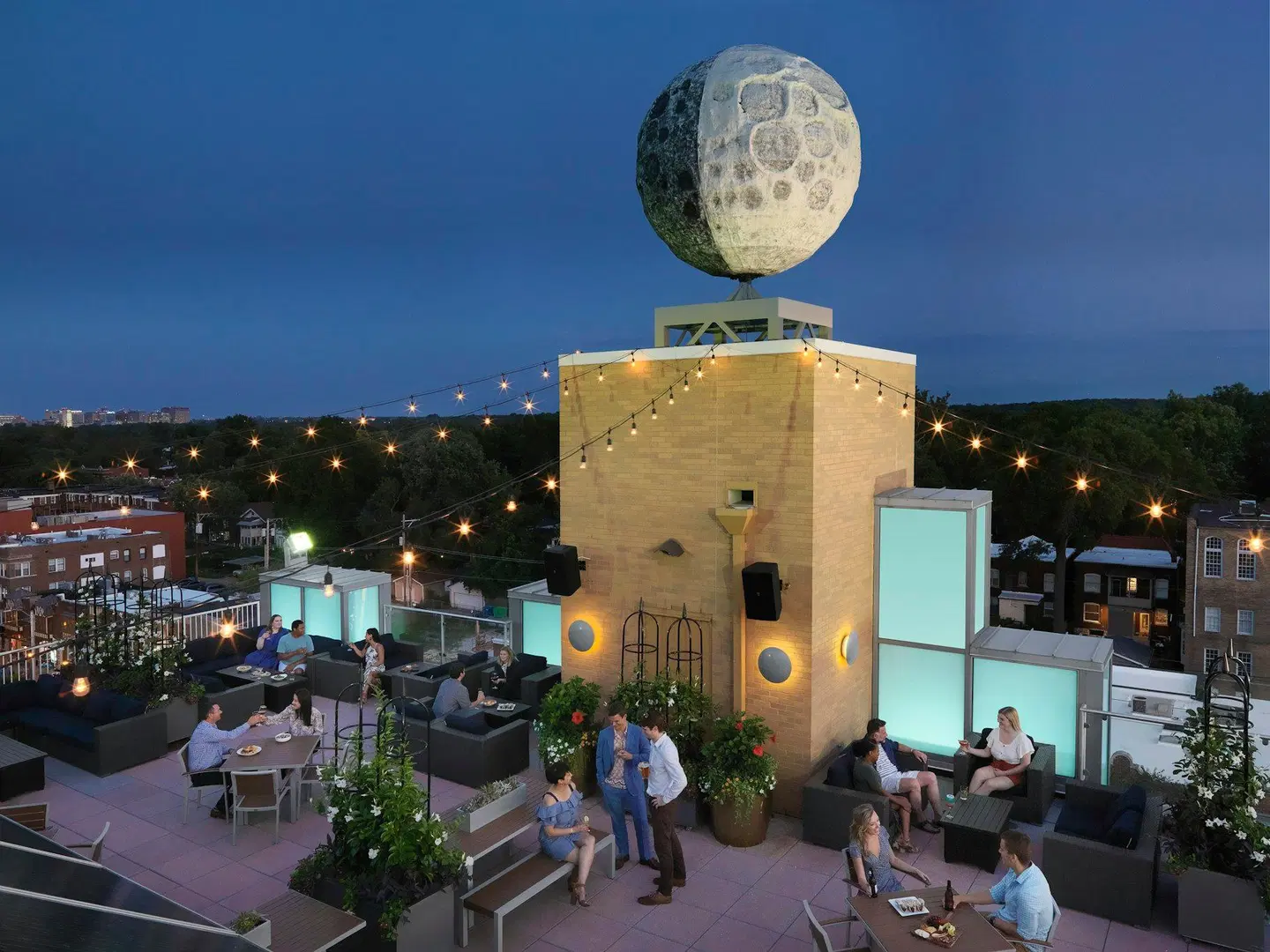 The Moonrise Hotel Terrasse