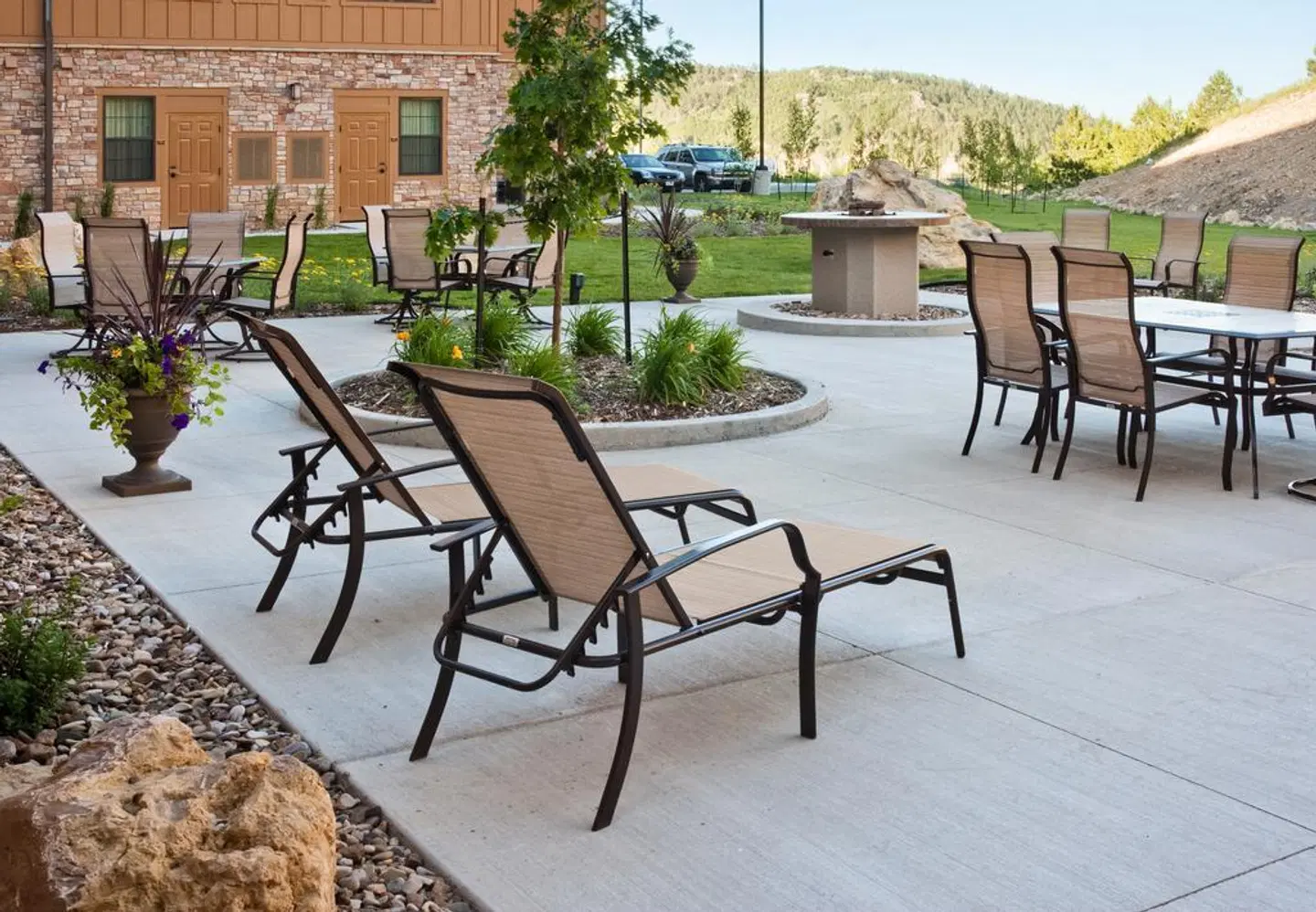 The Lodge at Deadwood Terrasse