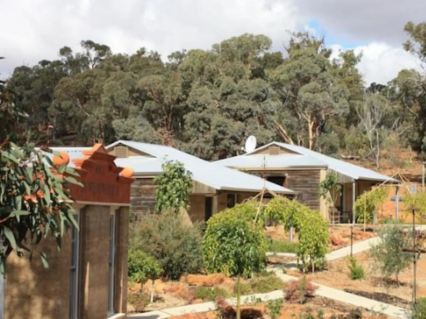 Hotham Ridge Winery and Cottages Terrasse