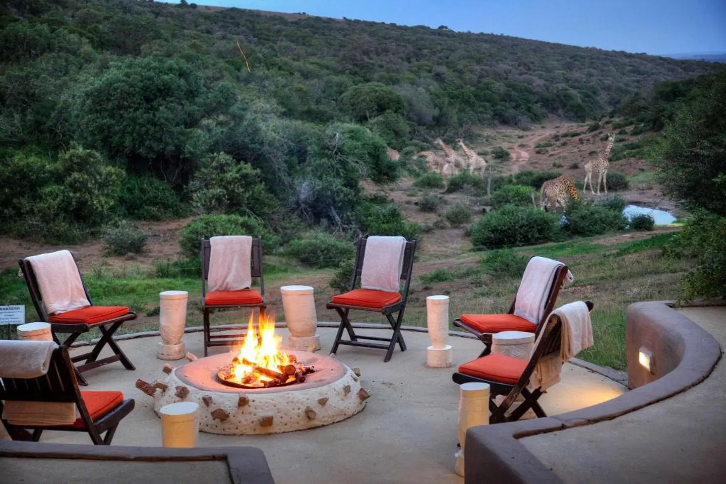 Amakhala Game Reserve - Safari Lodge Terrasse