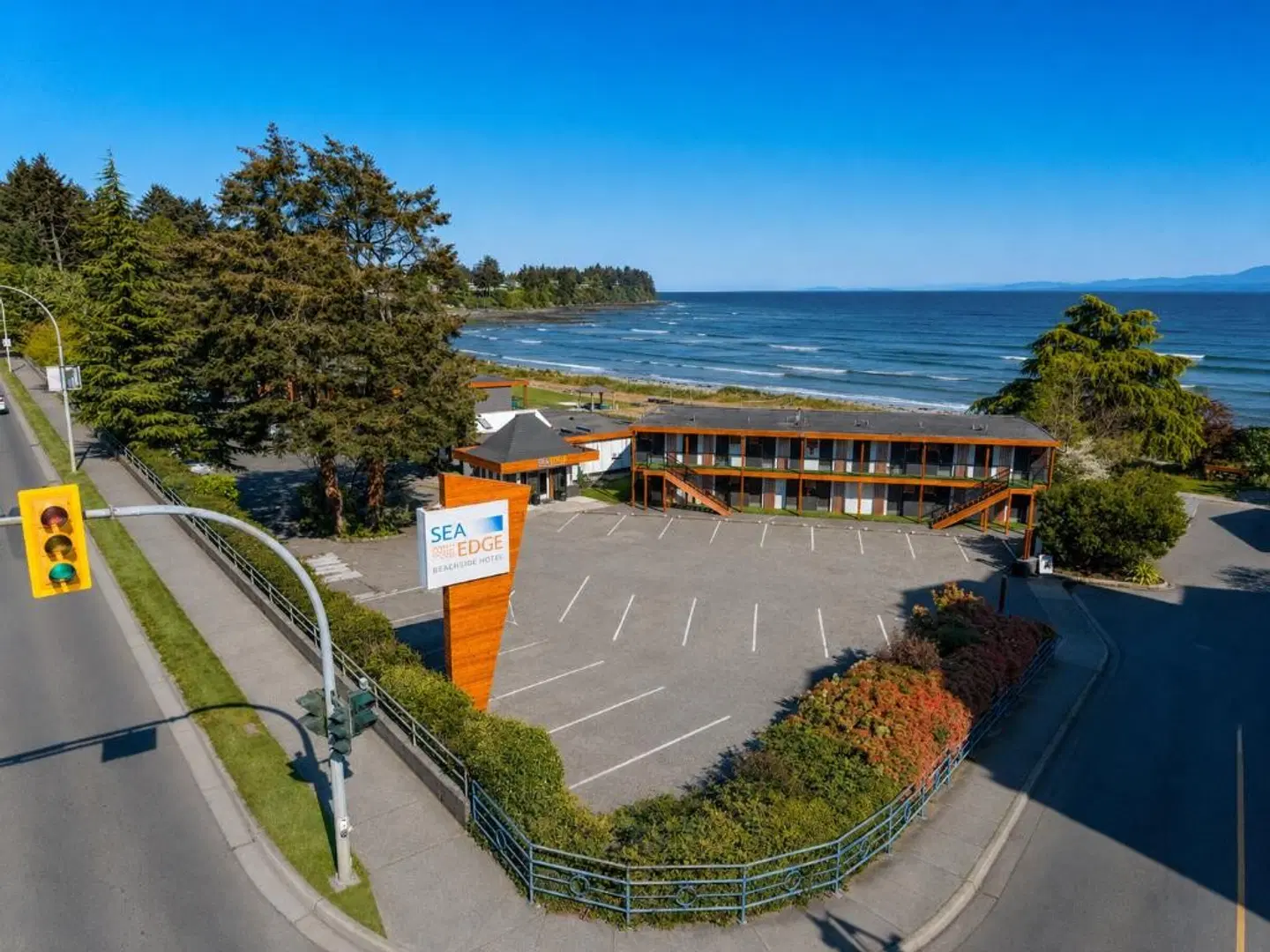 Sea Edge Motel Terrasse