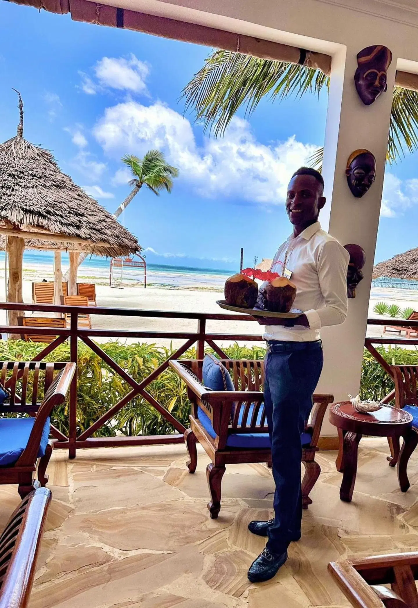 Karibu Beach Resort Terrasse