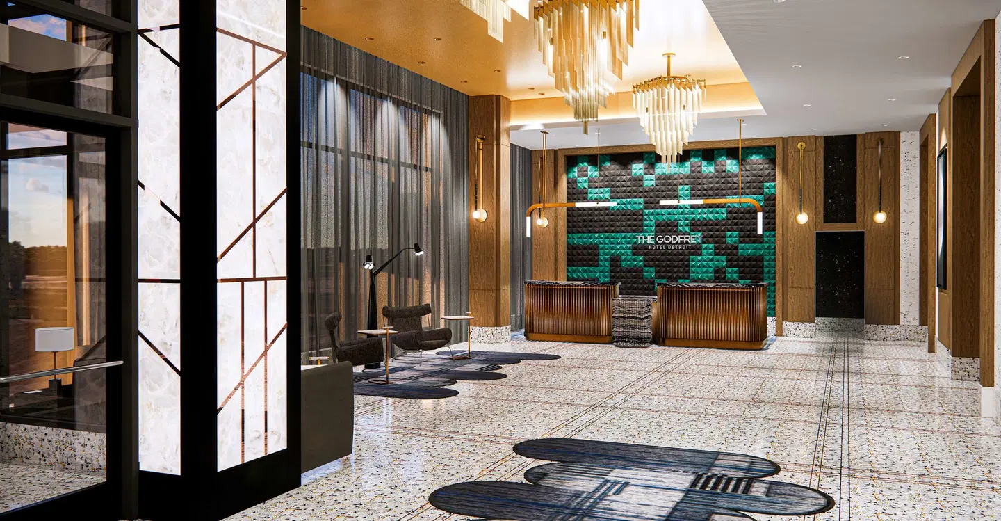 The Godfrey Detroit, Curio Collection By Hilton LOUNGE_LOBBY
