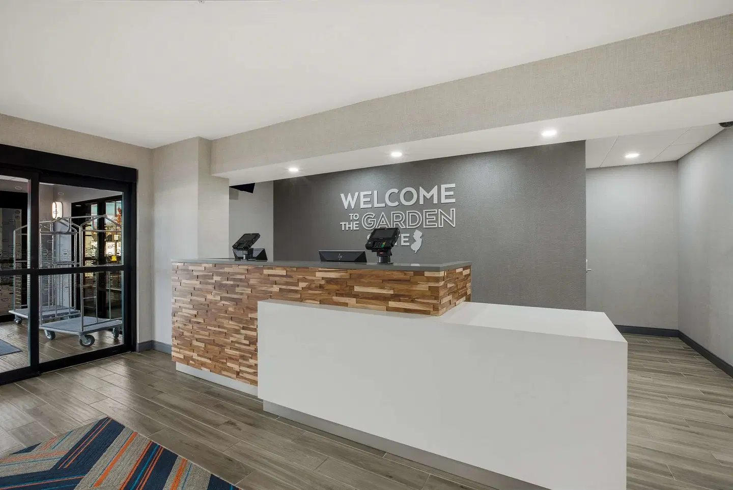 Hampton Inn Linden Badezimmer