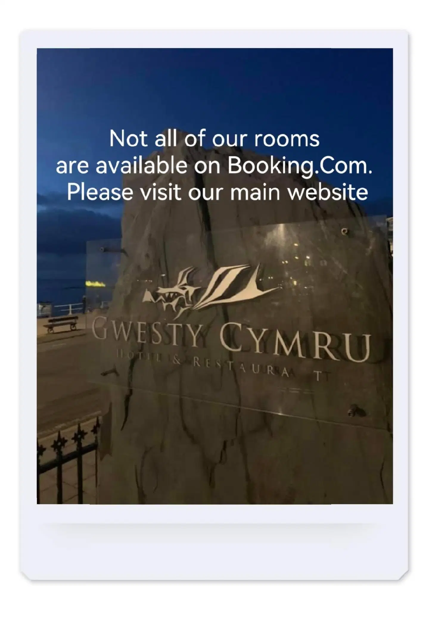 Gwesty Cymru Landkarte