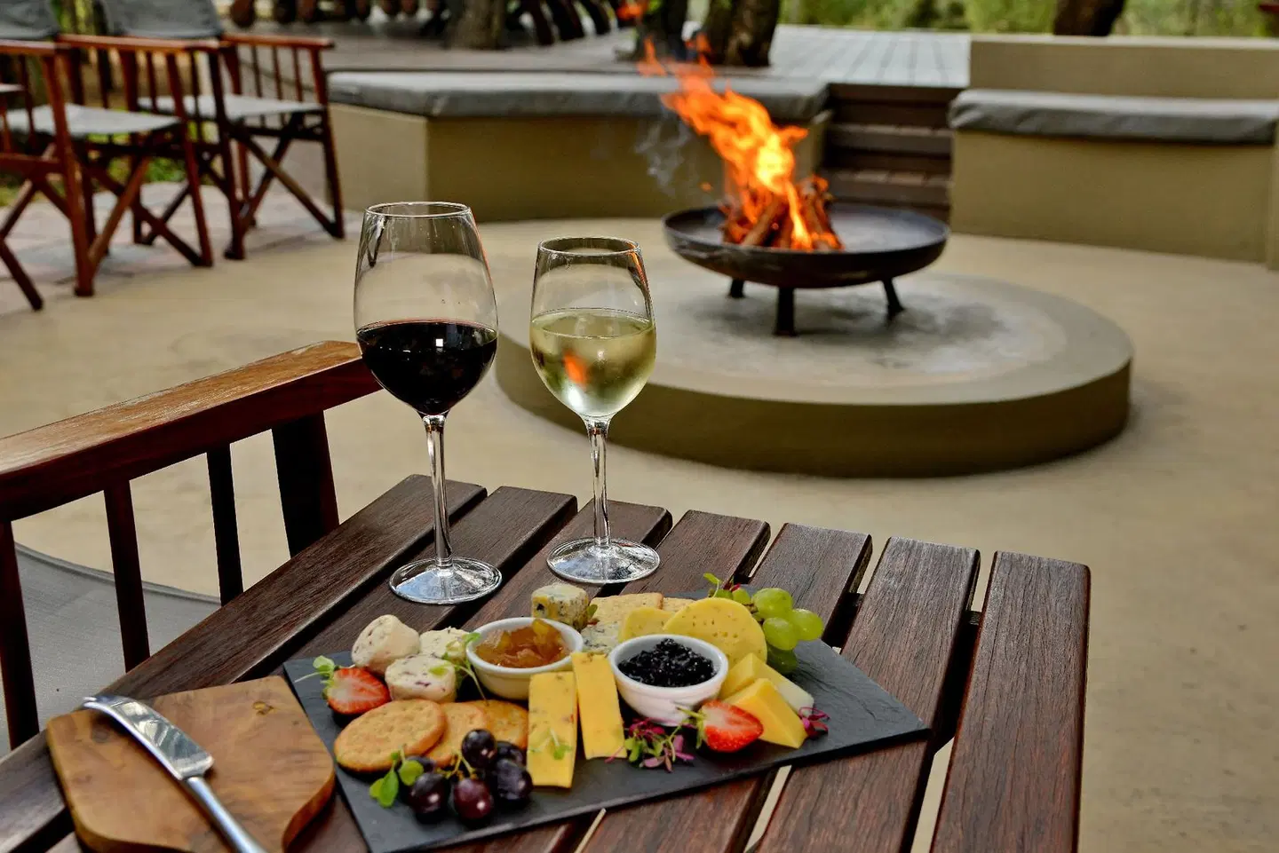 Tambuti Lodge Terrasse