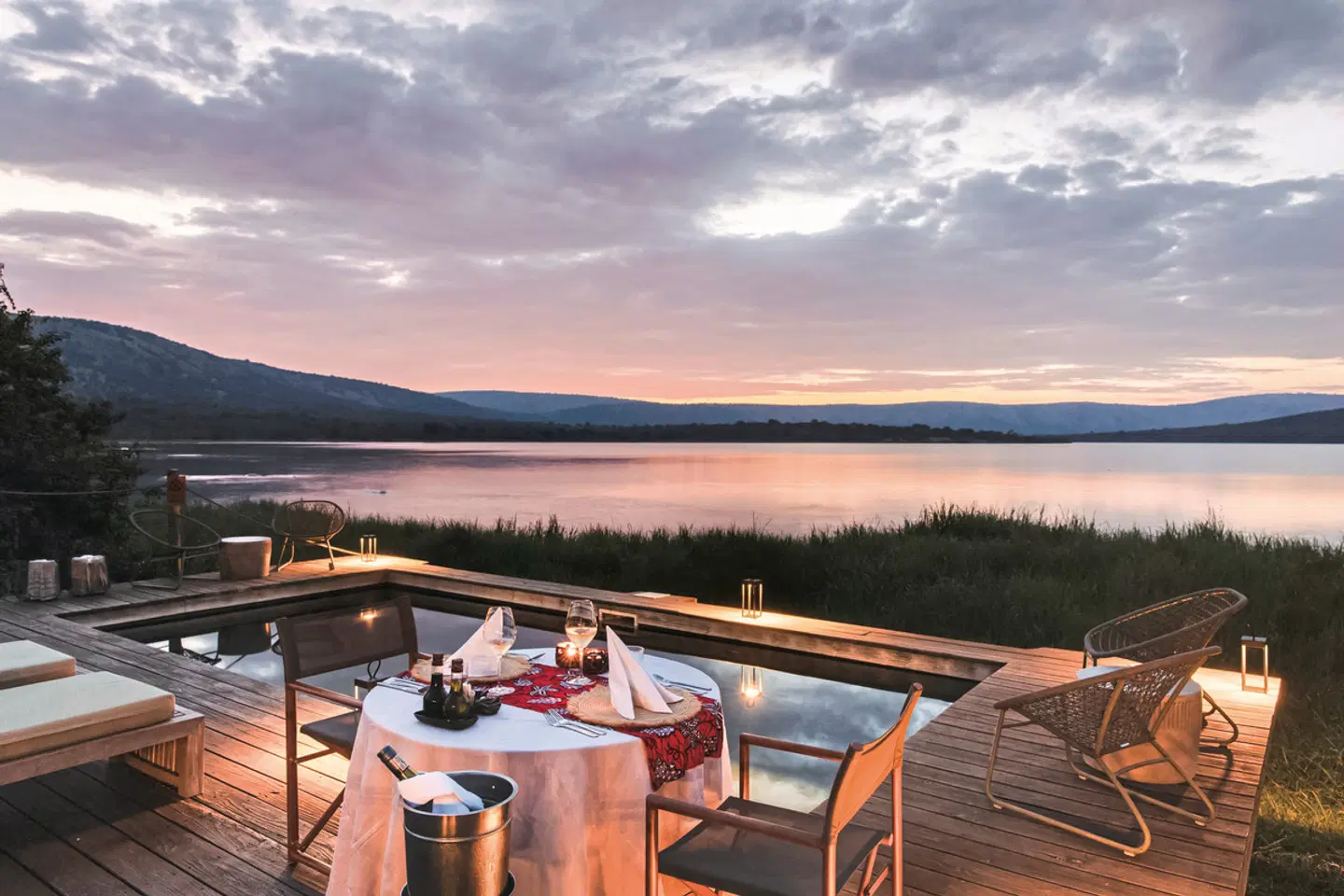 Wilderness Magashi Camp Terrasse