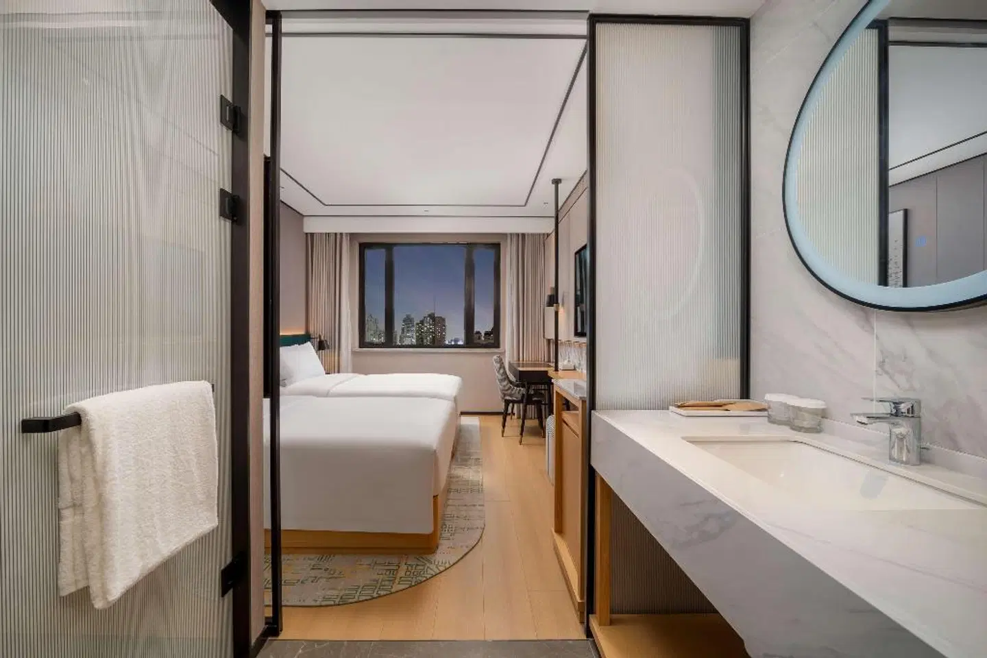Hilton Garden Inn Shanghai Caoyang Badezimmer