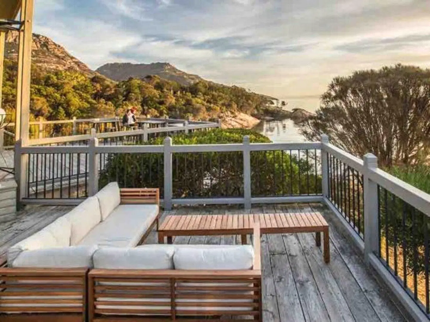 Freycinet Lodge Terrasse
