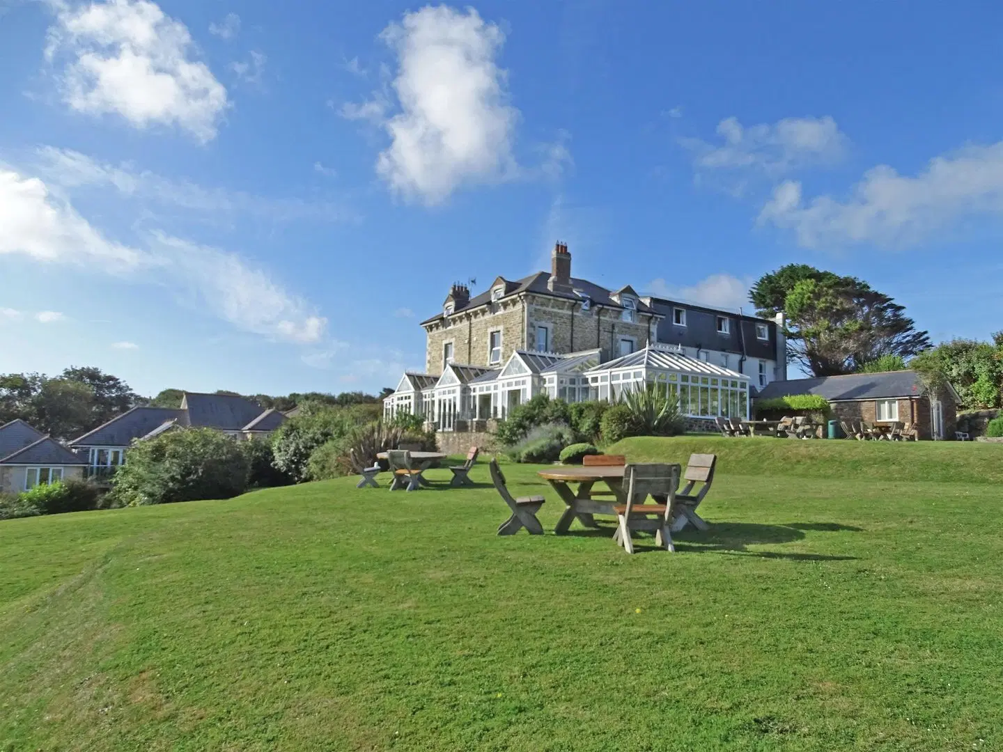 Porth Veor Manor Hotel, Cornwall Garten
