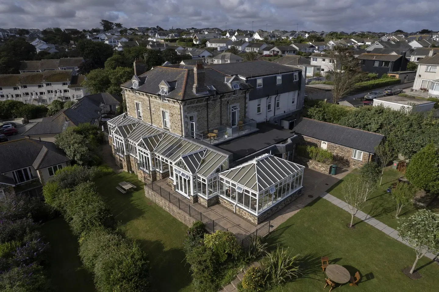Porth Veor Manor Hotel, Cornwall Terrasse