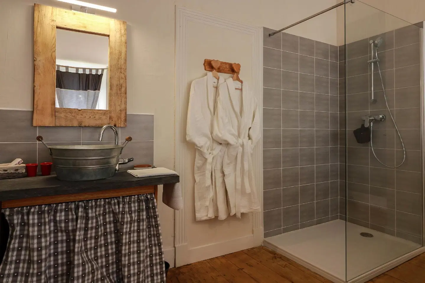 Domaine des 3 Marmottes Badezimmer