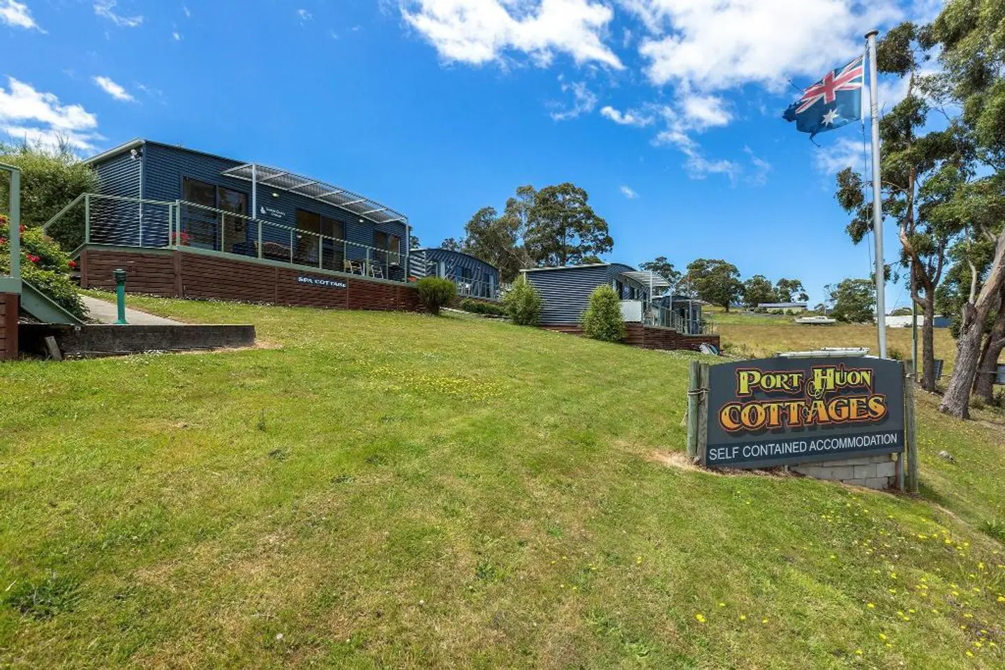 Port Huon Cottages Garten