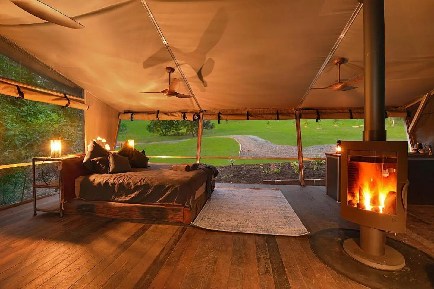 Stary Nights Luxury Camping Terrasse