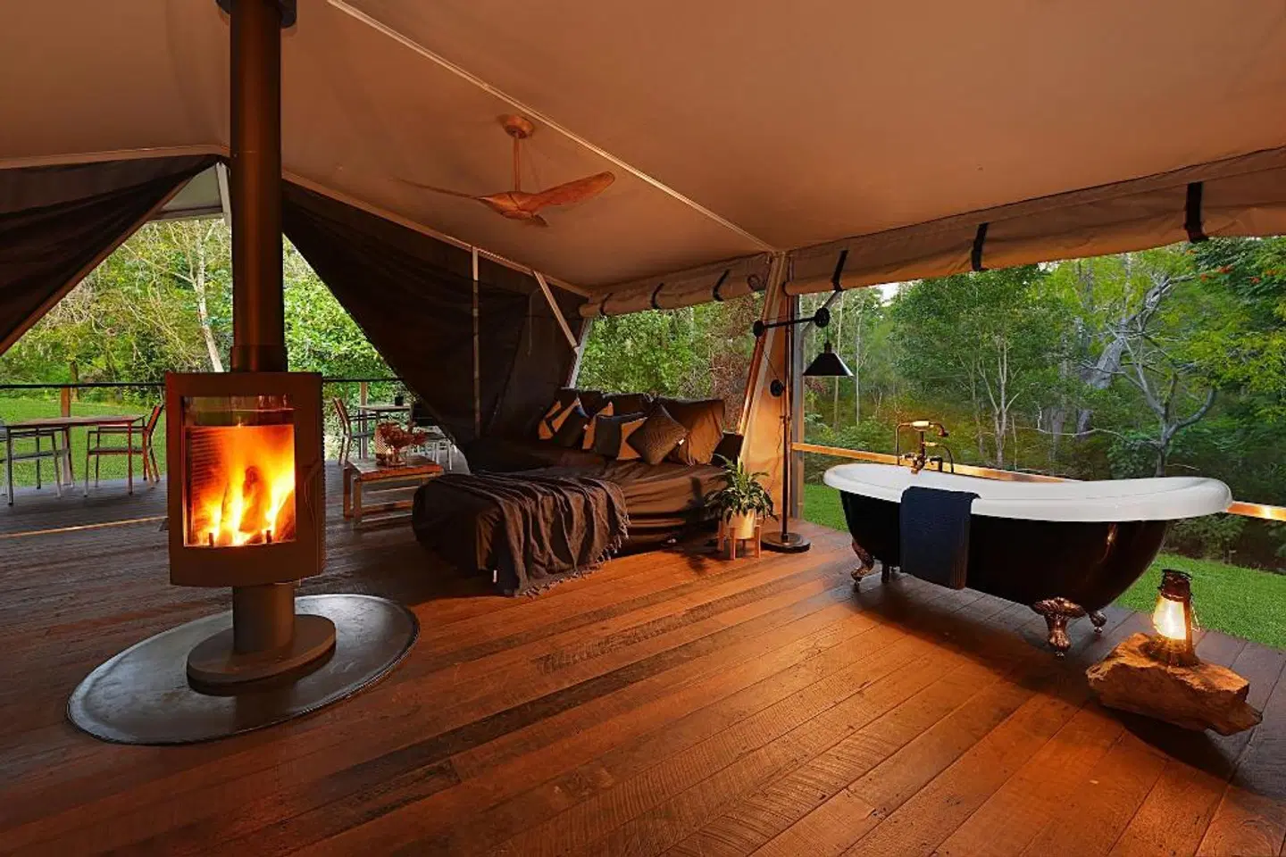 Stary Nights Luxury Camping Terrasse