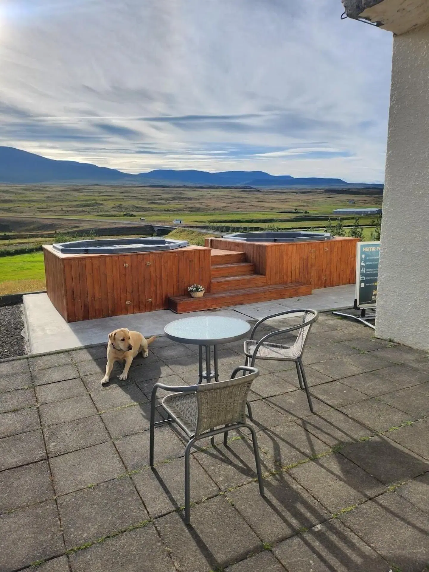 Hlín Guesthouse Terrasse