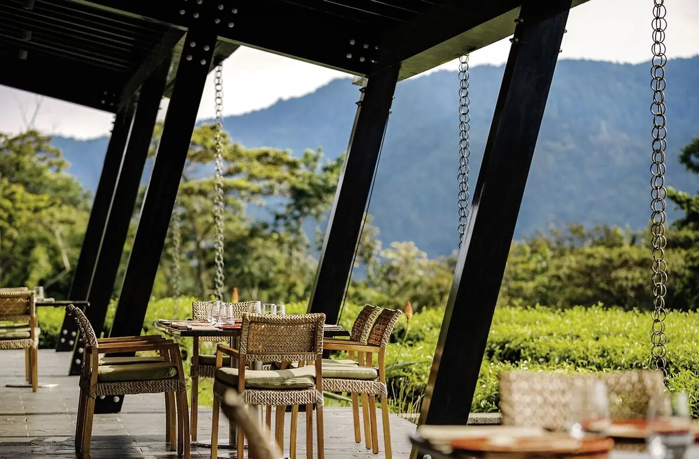 One&Only Nyungwe House Terrasse