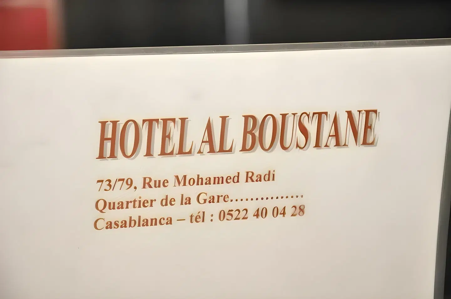 Hotel Boustane Landkarte