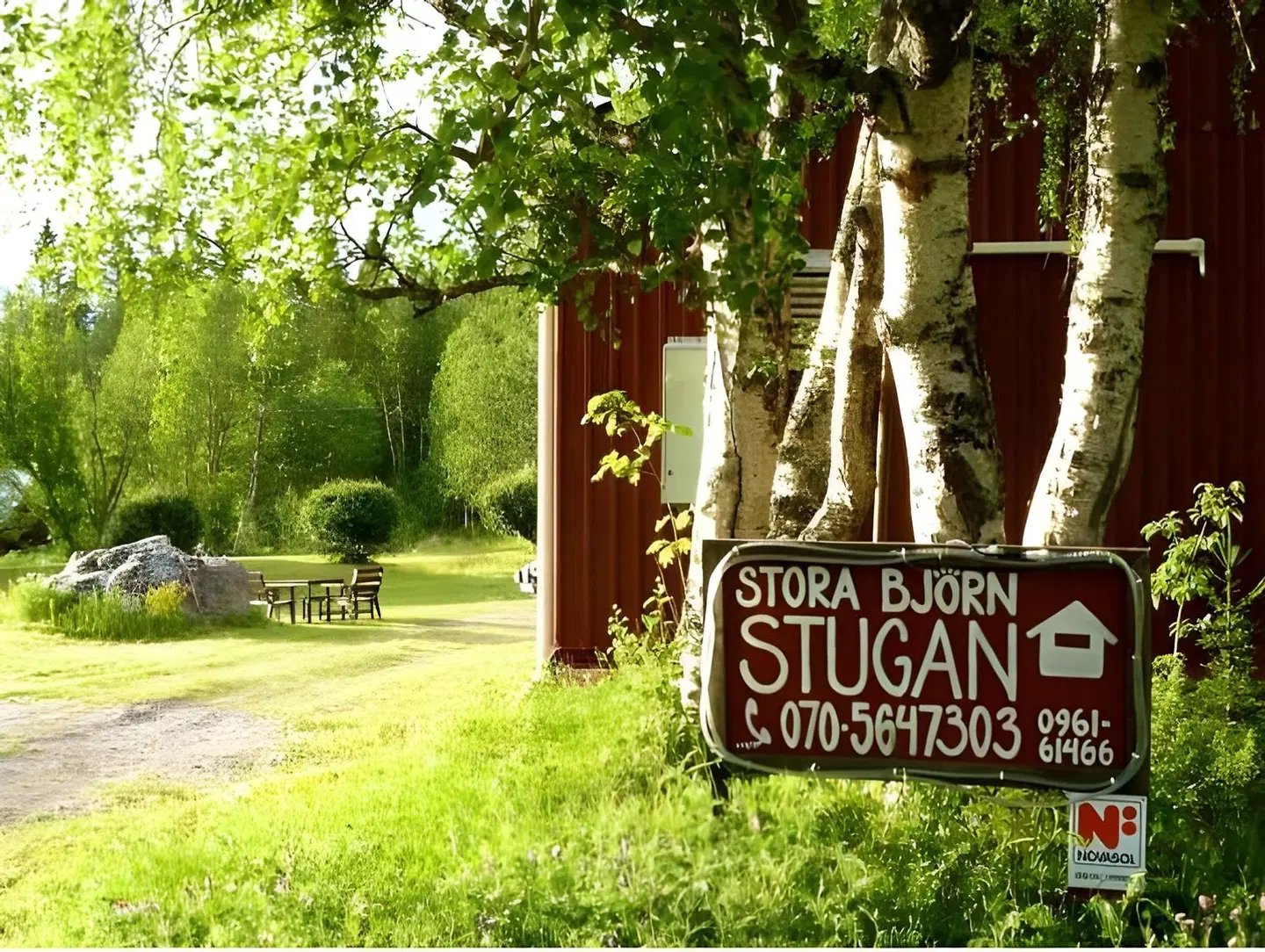 Stora Björnstugan Garten