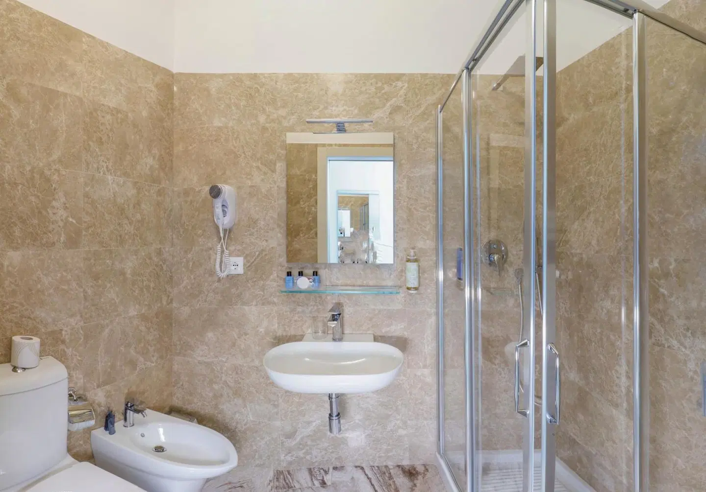 Cristallo Park Hotel Badezimmer